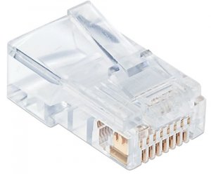 Intellinet 790512 Cat5e Rj45 Modular Plug , 50  Gold-plated Contacts ,