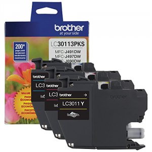 Original Brother LC30113PKS Std Yield Color Ink 3 Pk Cmy