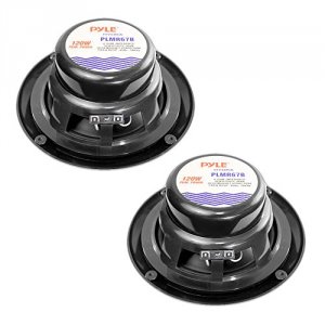 Pyle PLMR67B 6.5 Hydra Marine Speakers Black 2-38 Md