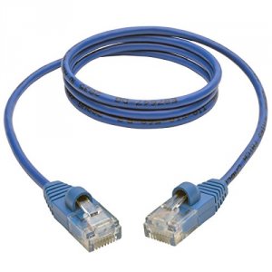 Tripp N001-S03-BL 3ft Cat5e Cat5 Snagless Molded Slim Utp Patch Cable 