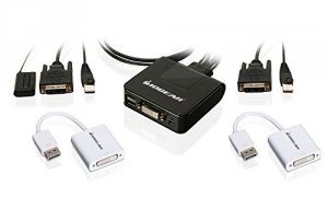 Iogear GCS922DPKIT Usb Dvi Kvm W Dp Adapter