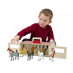 Melissa 3744 Take-along Show-horse Stable    Classic Toys Play Sets