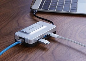 Verbatim 99354 3-port Hub, , Usb-c, Gigabit Ethernet, Power Delivery