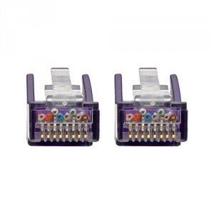 Tripp N201-020-PU 20ft Cat6 Snagless Molded Patch Cable Utp Purple Rj4