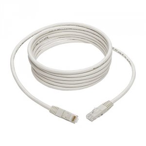 Tripp N200-010-WH 10ft Cat6 Gigabit Molded Patch Cable Rj45 Mm 550mhz 