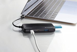 Verbatim 99380 4-port Hub, , Usb-c, With Power Delivery