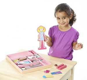 Melissa 4940 Abby  Emma Magnetic Dress-up   Classic Toys Magnetic Dres