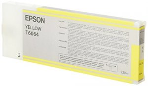 Original Epson T606400 220 Ml Yellow Ultrachrome Ink Cartridge