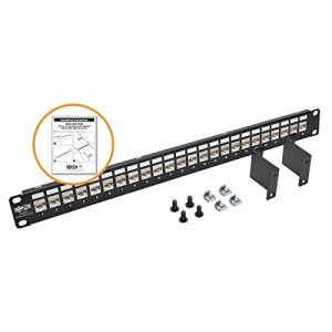 Tripp N254-024-SH-D 24-port 1u Rack-mount Patch Panel For Cat 5e Cat 6