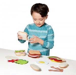 Melissa 3954 Felt Food Sandwich Set Play     House Play Food