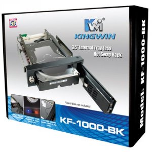 Kingwin KF-1000-BK Kf-1000-bk Internal Hot Swap Rack Raid 1 Bay Retail