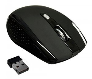 Premiertek WM-104BK Wm-104bk 5btn Wl Black Cordless Optical Mouse Wusb