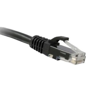 Enet C6-BK-6IN-ENC Cat6 Black 6 Inch Patch Cable With Snagless Molded 