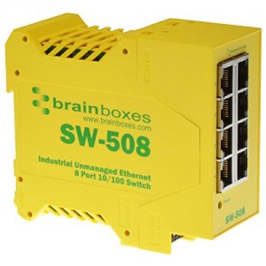 Brainboxes SW-508 Industrial Ethernet 8 Port Switch