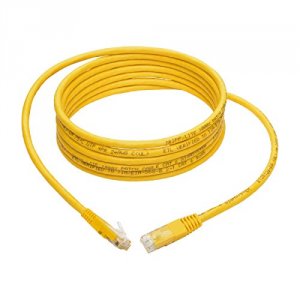 Tripp N200-010-YW 10ft Cat6 Gigabit Molded Patch Cable Rj45 Mm 550mhz 