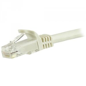 Startech 9Y2725 30ft Cat6 Ethernet Cable - White Snagless Gigabit - 10