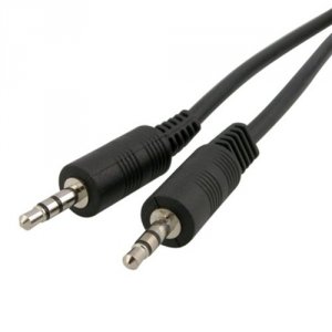 Qvs 4T9686 Speaker Audio Cable - 6 Ft - 1 X Mini-phone Male Audio - 1 