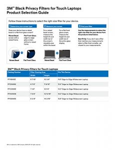 3m PF156W9E Privacy Filter Black - For 15.6 Widescreen Lcd Notebook - 