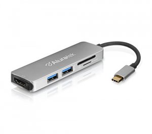 Aluratek AUMC0302F Usb 3.1 Type-c Hub  Card Reader With Hdmi 4k Suppor