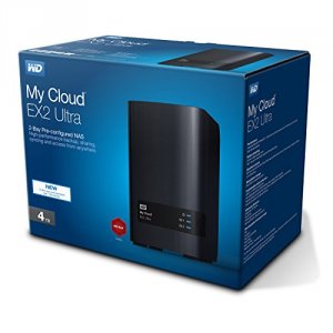 Western WDBVBZ0040JCH Wd 4tb My Cloud Ex2 Ultra 2-bay Nas, Network Att