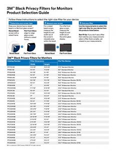 3m PF27.0W9 Privacy Filter For 27 In Monitors 16:9 B Black, Glossy, Ma