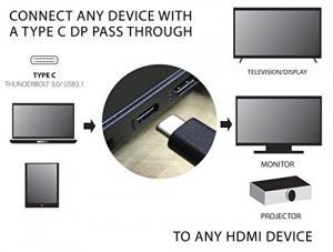 Visiontek 900819 Usbhdmi Audiovideo Adaptor - Type C Male Usb - Hdmi F