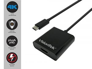 Visiontek 900819 Usbhdmi Audiovideo Adaptor - Type C Male Usb - Hdmi F