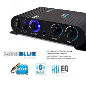 Pyle RA36838 Home Pfa330bt 90-watt Mini Blue Series Compact Bluetooth 