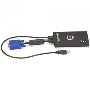 Black KVT100A Usb Laptop Console Crash Cart Adaptor