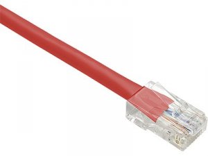 Unirise PC5E-10F-RED 10ft Red Cat5e Patch Cable, Utp, No Boots