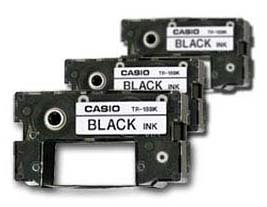 Casio TR-18BK-3P 3 Pack Cd Title Writers Ribbon     Black