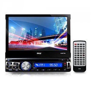 Pyle PLBT73G 7 Flip-out Single Din Dvd Receiver With Gps And Bluetooth