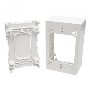 Tripp N080-SMB1-WH Single-gang Surface-mount Junction Box Wallplate Wh