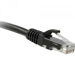 Enet C6-BK-7-ENC Cat6 Black 7ft Molded Boot Patch Cbl