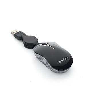 Verbatim 98113 Mini Travel Optical Mouse, , Commuter Series, Black