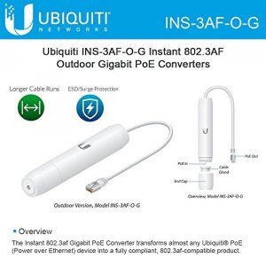 Ubiquiti INS-3AF-O-G Instant 802.3af Adapter Outdoor