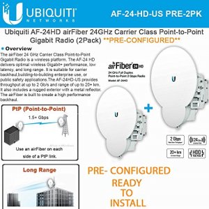 Ubiquiti AF-24HD-US Airfiber 2gbps+ Backhaul 24ghz