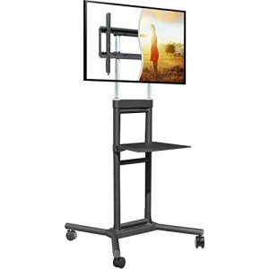 Doublesight DS-5070CT Mobile Tv Cart 32-70in 132 Lbs  Adj Height With 