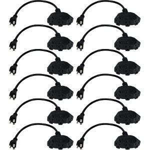 Qvs PP-ADPT3-12PK 12pk 12in Outlet Saver