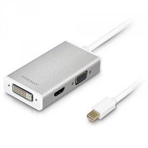 Macally MD3N14K 3 In 1 Mini Displayport To 4k   4k Hdmi Vga Dvi