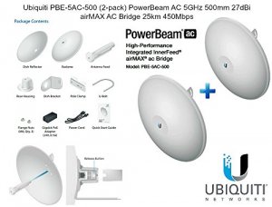 Ubiquiti PBE-5AC-500-US 2pk Power Beam Ac