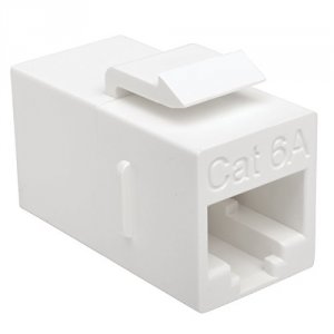 Tripp BHDBT-001-FF Cat6a Straight Through Modular In Line Snap In Coup