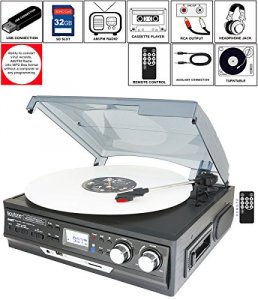 Boytone BT-17DJB Multi Rpm Turntable Wsdauxusbrca3.5mm Connectivity