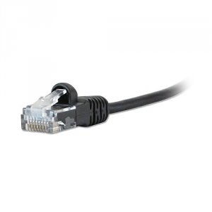 Comprehensive MCAT6-1PROBLK 1ft Cat6 Black Snagless