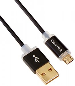 Visiontek 900864 1m Micro Usb To Usb Smart Led