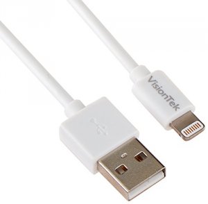 Visiontek 900862 1m Lightning To Usb White Mfi