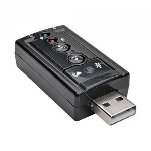 Tripp U237-001 Usb External Sound Card Microphone Speaker Virtual 7.1 