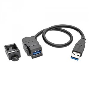 Tripp U324-001-KPA-BK Usb 3.0 Keystone Panel Mount Coupler Extension C