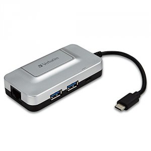 Verbatim 99354 3-port Hub, , Usb-c, Gigabit Ethernet, Power Delivery