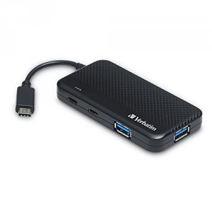 Verbatim 99380 4-port Hub, , Usb-c, With Power Delivery